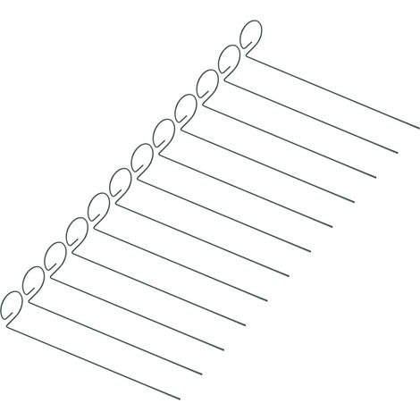 Lot de 12 tuteurs réutilisables pour plantes, supports antirouille pour tiges de fleurs, pour la maison, le jardin ou la ferme.