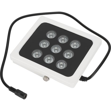 Lampe infrarouge IR 9 LED 12V pour caméra de sécurité, étanche IP66
