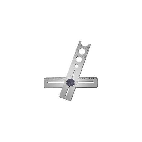 Outil à main de poin onnage réglable pour règle de localisation de trou de tuile de céramique multifonctionnelle (1/5)
