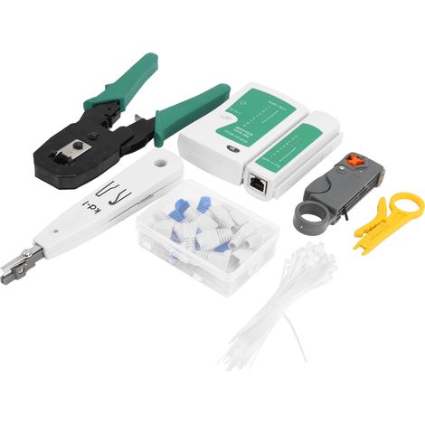 Kit Détection Câblage Réseau, Pince à Dénuder, Clé Allen Combinée YG-P107 9V DC, Outillage Électricien (1/5)