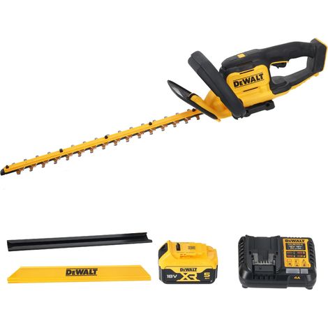 Tagliasiepi DeWalt DCMHT564P1 18V XR lama 55 cm passo 25 mm con batteria 5Ah (1/4)