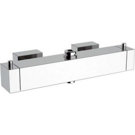 MISCELATORE TERMOSTATICO QUADRO DOPPIA USCITA Cromo