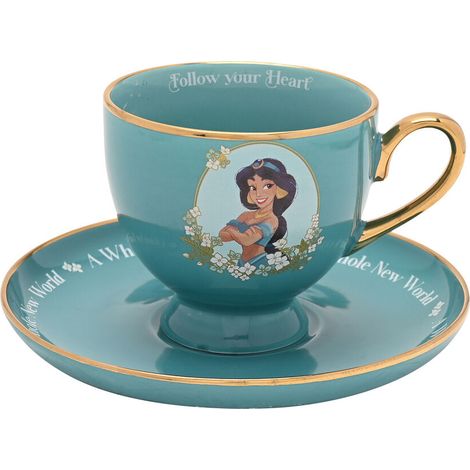 Taza te y platillo Jasmine Princesas Disney