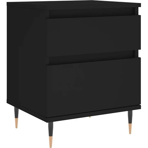 Maison Exclusive - Comodino Nero 40x35x50 cm in Legno Multistrato