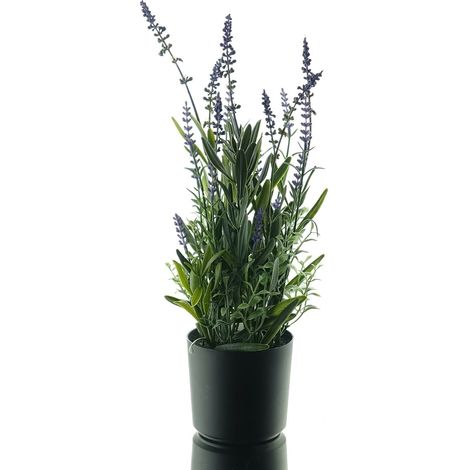 GASPER Lavendel Blauviolett im Kunststofftopf 43 cm - Kunstblumen