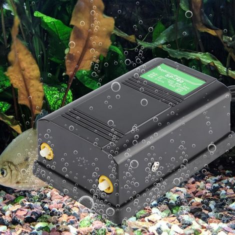 SP-780 Pompe à oxygène 5W pour aquarium, double orifice, débit d'air réglable (1/5)