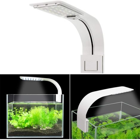 Lampe LED pour aquarium, 10W, 24 diodes, clip réglable, pour poissons et plantes aquatiques.-AquaForge (1/4)