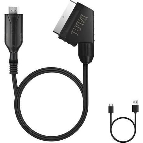Câble adaptateur Péritel vers HDMI - STRAßE TECH - 100 cm - 720p/1080p - Plug and Play