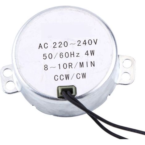 Jeffergarden 1 moteur synchrone 220-240 V CA à engrenages 4 W CW/CCW (8-10 tr/min)