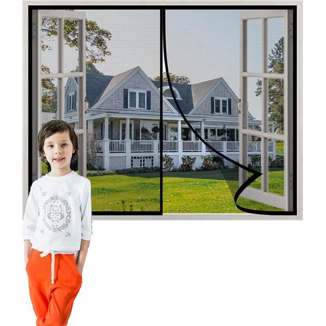 Moustiquaire Fenêtre 50x50cm Rideau Pour Porte Fenetre Rideaux (1/5)