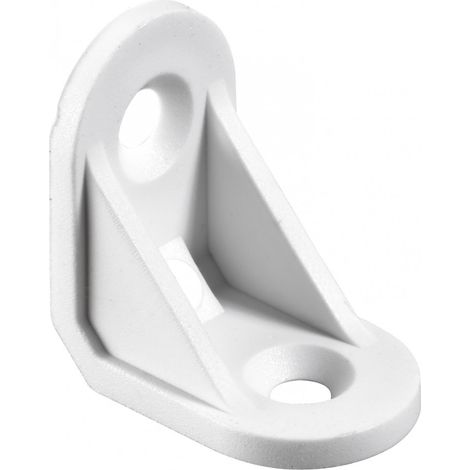 Lot De 4 Équerres De Chaise Plastique Brut Hettich, L.24 Mm