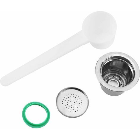 Capsule de café en acier inoxydable rechargeable et réutilisable compatible