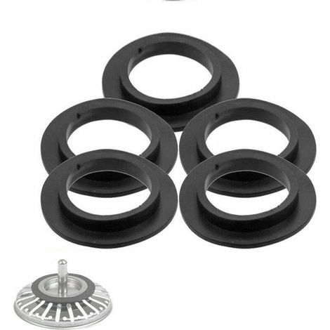 [NEVER USED] 5pcs Bathtub Drain Seal, Sink Drain, Bathroom Sink, Lip Seal, Rubber Seal for Basket Strainer (1/4)