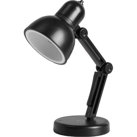 Lampe de table LED pliable avec base magnétique amovible et réglable, idéale pour la lecture à la maison ou au bureau (noire). (1/5)