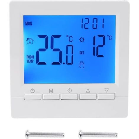 3A Digital Boiler Thermostat Weekly Programmable Room Temperature Controller (1/4)
