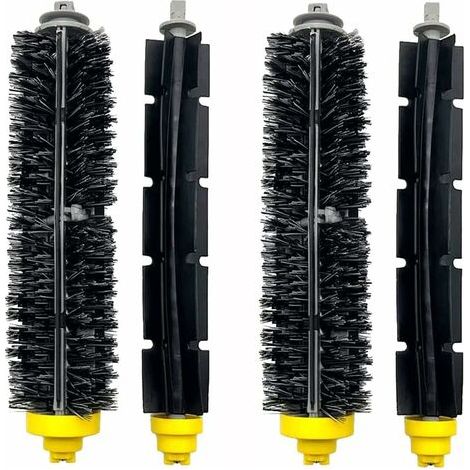 4 Kits d'Accessoires de Brosse à Rouleau de Rechange Compatibles avec l'aspirateur iRobot Roomba 600 Series 605 606 615 616 620 621 625 630 631 650 653 655 660 670 671 676 680 (1/5)