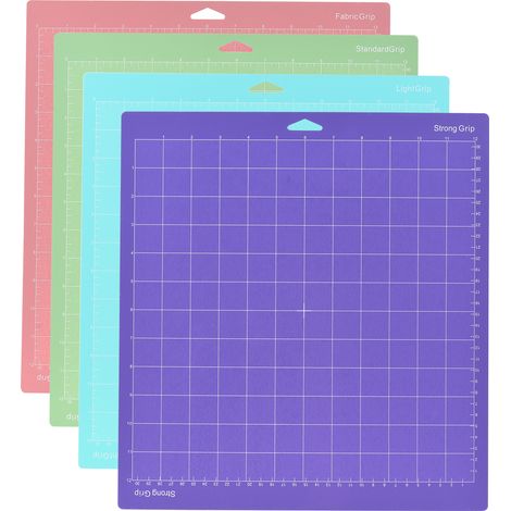 Lot de 4 Tapis Découpe Adhésifs Antidérapants Quadrillés Rechange 30, 5 x Cm (12 Pouces), Compatibles (1/5)