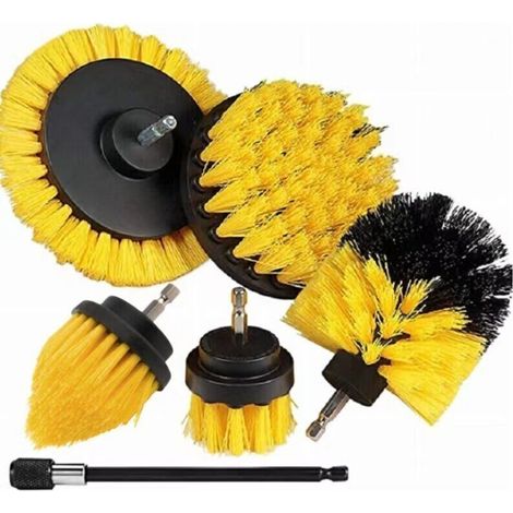 Set mit 6 Bürsten für elektrische Bohrmaschinen, Bürste zur Reinigung von Bodenfugen