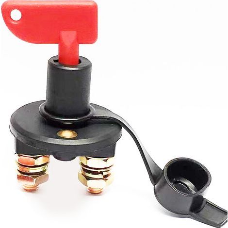 Coupe-Batterie pour Voiture, 12 / 24V, 500A max Isolateur Interrupteur Automobile Urgence Interrupteur pour, Coupe Circuit Batterie Camion, Bateau, Véhicules (1/4)