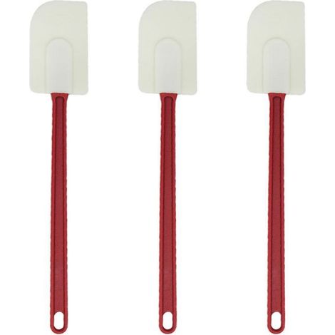 3er Set Silikonspatel 40cm Hitzebeständig Antihaft Küchenhelfer Groß
