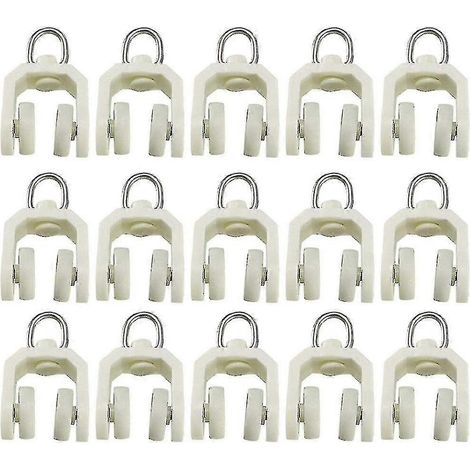 KLVGTIFS PU - Rail de rideau de plafond flexible et pliable, roulettes en plastique pour rideau de douche
