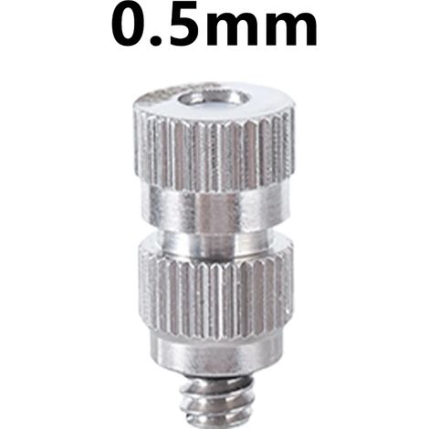 (0,5 mm - sans filtre) 10 buses de brumisation haute pression pour brumisateur, brumisateur, arrosage, humidification, désinfection et refroidissement des espaces verts. (1/5)