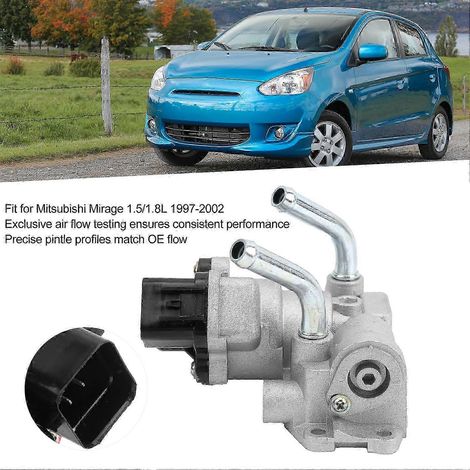Pièce de rechange pour vanne de régulation du ralenti IAC MD614743 compatible avec Mirage 1.5/1.8L 1997-2002 f54 (1/5)