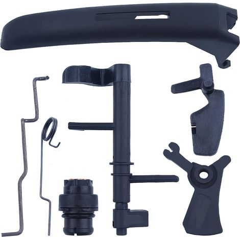 Tête de détente avec tige, ressort et cache-poignée pour Stihl 044 MS440 046 MS460 pour tronçonneuse, tige de détente, ventilation du réservoir de carburant, cache-poignée, axe d'interrupteur, gâchett (1/5)