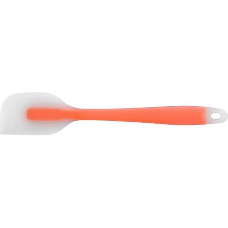 Spatule de cuisine en silicone, facile à nettoyer, idéale pour mélanger, cuisiner, pâtisser et racler. Spatule à maquillage, outil pour mélanger le beurre, sans couture.-Orange (1/5)