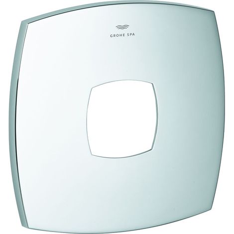 Grohe Rosette für Einhandmischer-Fertigmontageset, Metall, 6 Grad ausrichtbar, FastFixation, Chrom, 48611000 (1/2)