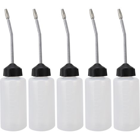 5 distributeurs d'huile pour machine à coudre, embout allongé fileté, distributeur d'huile 120mL (1/5)