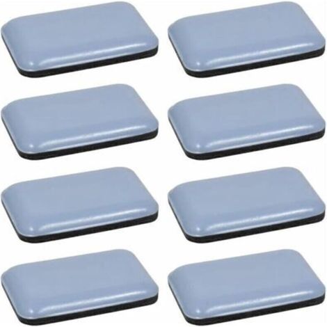 almohadillas rectangulares autoadhesivas de fieltro de teflón de 35 x 25 mm para proteger suelos, parqué, patas de sillas y muebles.