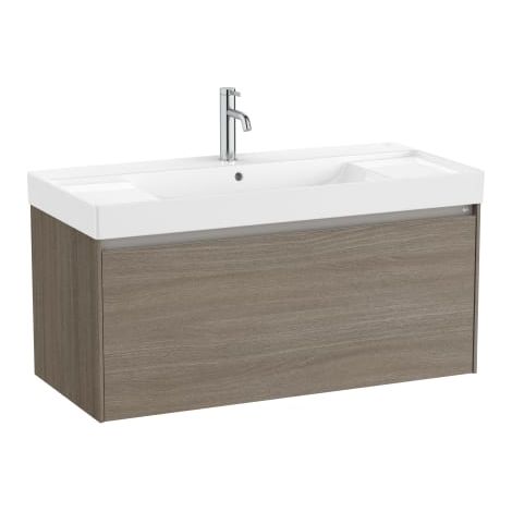 MUEBLE LAVABO BLANCO 1000X460 ONA STANDARD 1 CAJÓN OLMO OSCURO