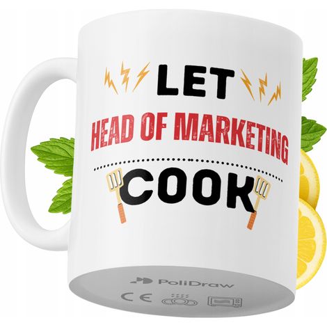 Mug humoristique pour directeur marketing, avec texte amusant et design graphique. Idéal pour les anniversaires, les fêtes et autres occasions spéciales. Mug premium pour la maison, le bureau et le tr (1/5)