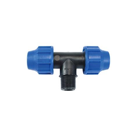 RACCORDO A COMPRESSIONE TI FILETTO MASCHIO PN16- - ø mm.32x32x M 1 - 10 pezzi