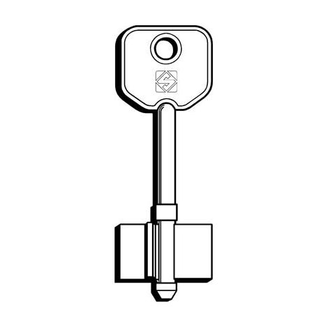 CHIAVE DOPPIA MAPPA SECUREMME 5SER1 SILCA - OTTONE NICHELATO- 2 pezzi