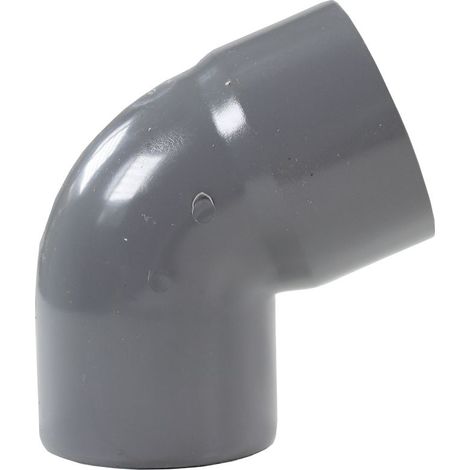 Coude 67°30 PVC First Plast évacuation Mâle Femelle Ø80 (1/2)