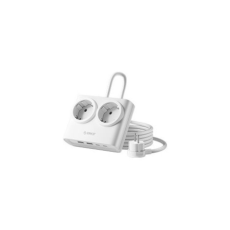 Multiprise Européenne avec 2 Prises AC et 4 Ports USB, Bloc Secteur USB C PD 15,5W Charge Rapide, Prise Multiple Compacte pour Maison Bureau Voyage (1/5)