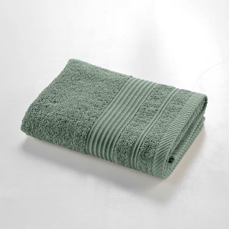 Serviette de Toilette unie 50x90 cm - Collection Tendresse - Éponge 500 g/m² - 50x90cm - Cèdre (1/4)
