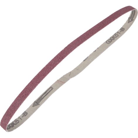 10 Stück Schleifband Aluminiumoxid Schleifpapier Schleifband 533 x 9 mm (60) (1/5)