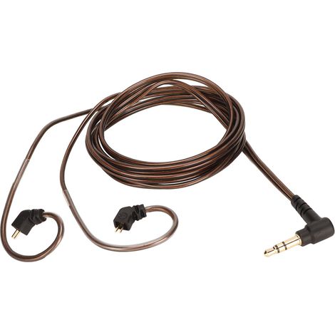 Câble audio pour casque audio avec réduction de bruit, câble de remplacement et mise à niveau pour casques à 2 broches 0,78 mm (1/4)