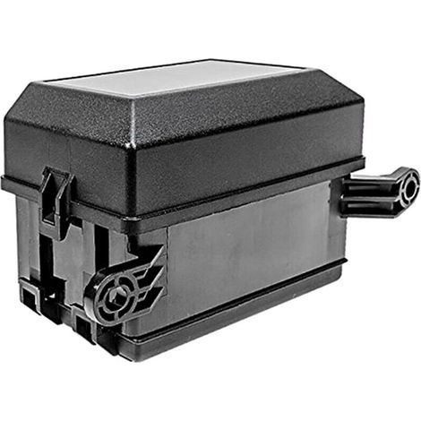 Boîte de relais à 12 emplacements, 6 relais, bloc porte-fusibles standard ATC/ATO avec 41 broches métalliques universelles pour utilisation automobile et marine (1/4)