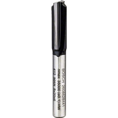 Bosch Nutfräser Standard for Wood 6 mm D1 8 mm L 19,5 mm G 51 mm - 2608628441