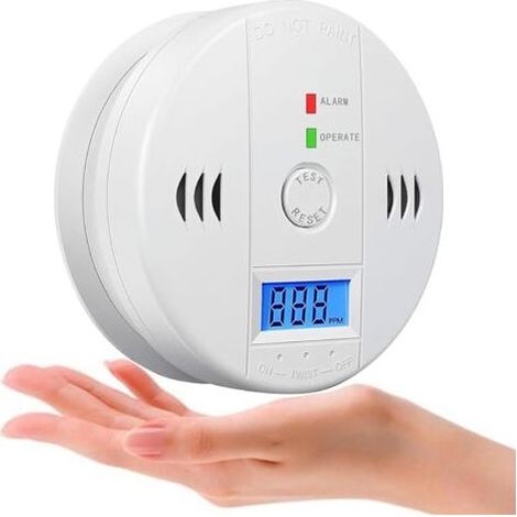Détecteur de Qualité de l'Air, Détecteur de Fumée avec Affichage Numérique – Alerte Sonore 85db pour Maison, Bureau et Sécurité (1/5)