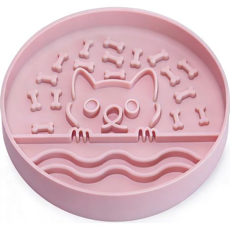 Slow Feed Dog Bowl with Non Slip Base, Silicone Puzzle Dog Food Bowl with Unique Design, Slow Feeding Bowl for All Types of Dogs (1/5)