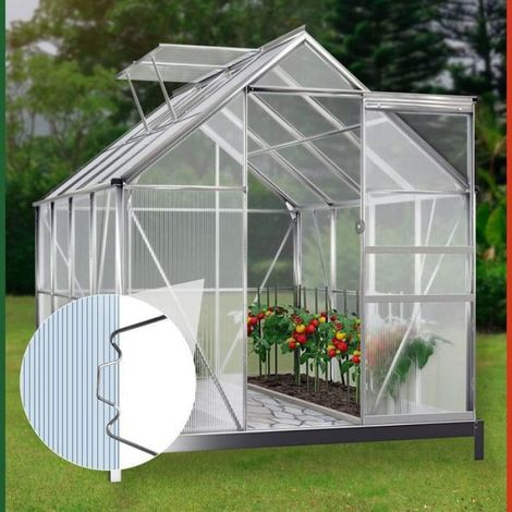 Clips De Vitrage - Pour Serre De Jardin - En Acier Inoxydable - Pour Plaques Polycarbonate Jusqu'à 1.6 Mm - 50 Pièces (1/3)