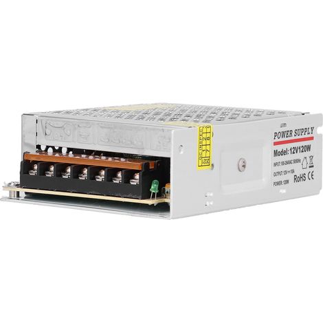 Alimentation 120W 10A Convertisseur Transformateur pour Bande LED Caméra de Sécurité (1/5)