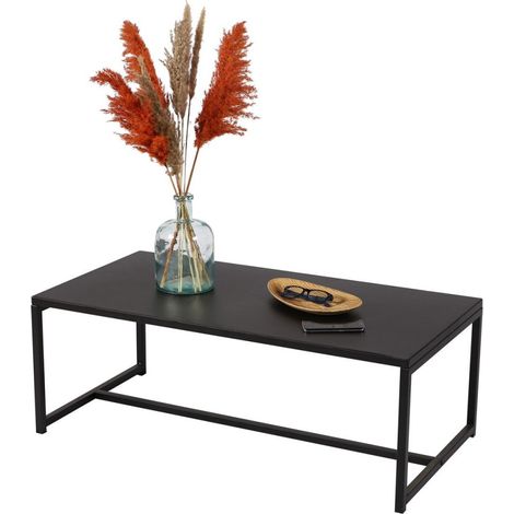 Table basse en métal Madison noir (1/4)