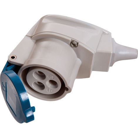 CEE Winkelkupplung Klappdeckel max. 2,5mm² 3-polig 230V 16A IP44