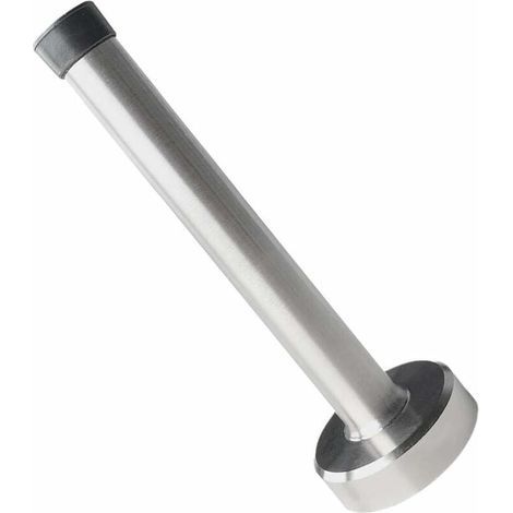 Butée de porte longue, butée de porte en acier inoxydable, butée de porte brossée, protection anti-collision avec amortisseur en caoutchouc, protection murale de porte de 350 mm (1/4)